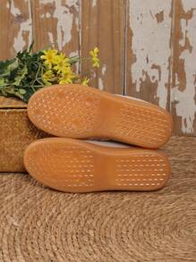 Couple's Colorblock Laced Sneakers, Suitable For Cycling, Skateboarding & Outdoor Activities. Made Of PU Upper And Rubber Sole, Lightweight, Durable, Anti-Slip And Waterproof, Suitable For All Seasons - Khaki - View 6