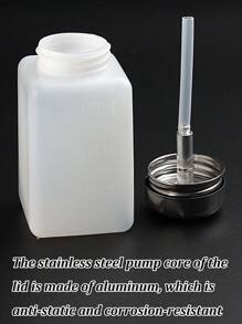 Flacone da 120/180ml di smalto per unghie rimuovitore in bianco/rosa/blu con pompa in acciaio inossidabile, tipo a pressione per la distribuzione del liquido, adatto per rimuovere alcol, smalto per unghie e trucco, con tappo in metallo - Multicolore - Visualizzare 8