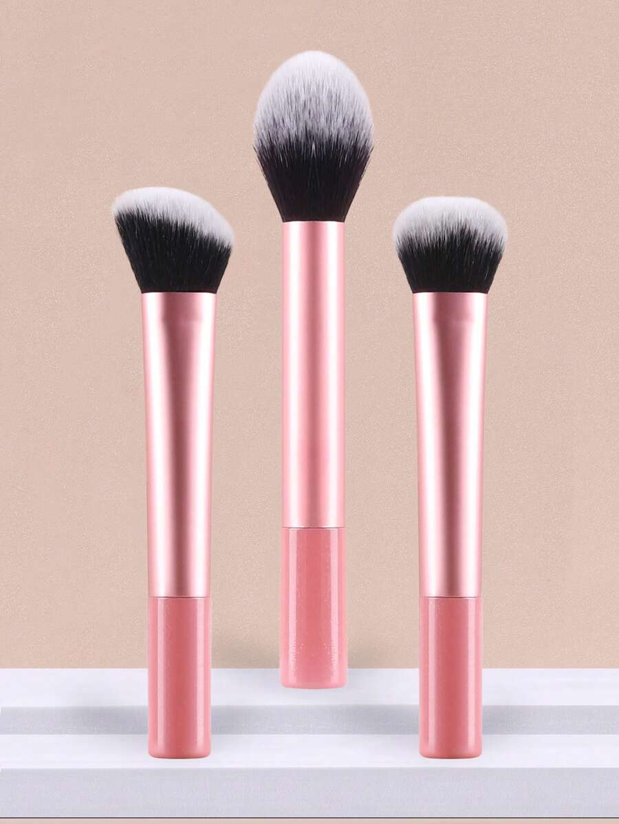 3件套化妆刷套装 - 粉底刷、晕染刷、遮瑕刷，便携式化妆工具，化妆刷套装，化妆刷套装，化妆刷组合，全套化妆工具，化妆刷套装，全套化妆工具，化妆刷组合，化妆刷套装，化妆礼盒套装