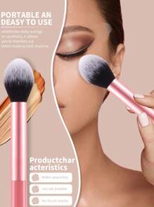 3件套化妆刷套装 - 粉底刷、晕染刷、遮瑕刷，便携式化妆工具，化妆刷套装，化妆刷套装，化妆刷组合，全套化妆工具，化妆刷套装，全套化妆工具，化妆刷组合，化妆刷套装，化妆礼盒套装