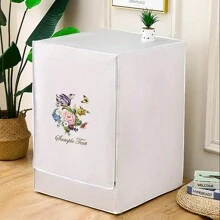 Waterproof, Sun-Proof Washing Machine Cover For Fully Automatic Washing Machines,Kitchen Decor,Household Items - Silver - View 1