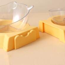 Pet Cat Food Bowl Automatic Feeder All-In-One Splice Dog Cat Food Bowl And Drinking Fountain Drinking Raised Standing Dish Bowl