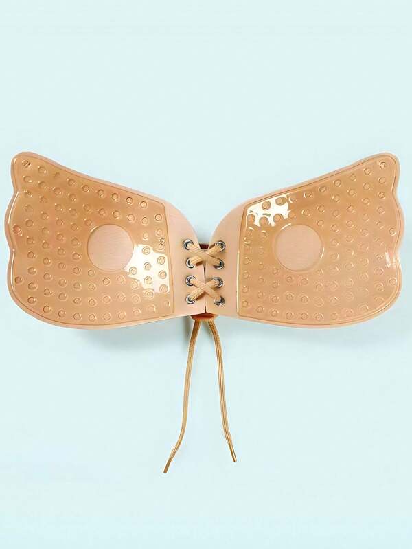 1pc Apricot Invisible Strapless Sticky Bra