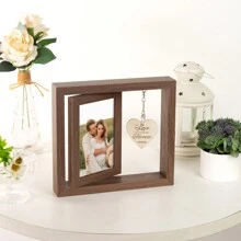 1pc Personalized Custom Photo Frames, Rotating Photo Frames, Holiday Anniversary Souvenirs, Bedroom Bedside Crafts, Valentine's Day Gifts, Creative Gifts For Her,New Year's Gifts, Gifts,Mother's Day Gifts, Father's Day