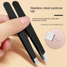 2pcs/Set Personal Beauty Tools Tweezers, Eyebrow Clip Pliers, Stainless Steel Eyebrow Tweezers, Beard Hair Removal Tool Kit For Men - Multicolor - View 3