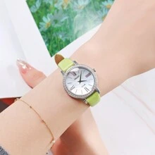 Seiko 太阳能珍珠贝母表盘女士腕表 货号：SUP463 - 綠色 - 查看 2