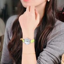 Seiko 太阳能珍珠贝母表盘女士腕表 货号：SUP463 - 綠色 - 查看 6