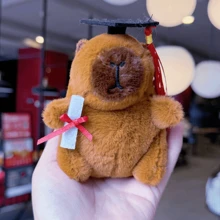 Random Color Capybara Graduate Plush Pendant, Small Gift For Graduation Season - Multicolor - View 5