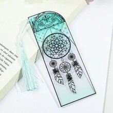 Hermoso separador de libros de un día de sombra de ventana, de acrílico transparente con borlas, adecuado para los amantes de los libros, ideal para útiles escolares y de oficina, regalo de vacaciones para amigos - Unitalla - Ver 11
