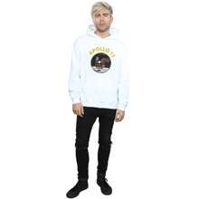 NASA Mens Classic Apollo 11 Hoodie (White) - 280gsm 50% Cotton/50% Polyester