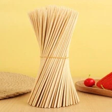 80/160 Pcs Disposable Bamboo Skewers, Perfect For Summer BBQ Season, Roasted Sausage, Chicken Skewers, Grilled Snacks, Camping Accessories, BBQ Sticks, Fruit Skewers, DIY Wooden Picks, Suitable For Outdoor Camping, Home, And Food Stalls