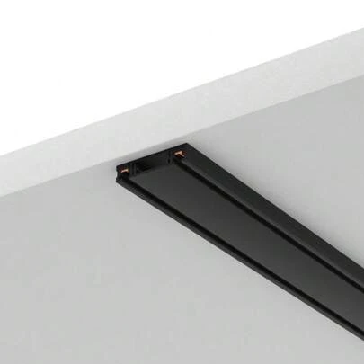 Zwarte opbouw ultradunne magnetische rail