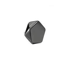 1 Piece Black & Silver Clip-On Earrings, Magnet Stud Earrings, Geometric Design, Free-Choice, Non-Pierced Unisex Earrings, Hipster Accessories