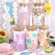 波西米亚色永久性乙烯基片材 - 12 张捆绑包 12 X10 英寸柔和色彩工艺乙烯基片材光面粘合乙烯基工艺切割机 DIY 项目 - 各種顏色 - 查看 6