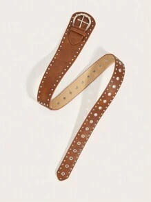 1 件女士西式装饰宽腰带夏季、学校秋季、秋季、万圣节