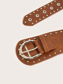 1 件女士西式装饰宽腰带夏季、学校秋季、秋季、万圣节