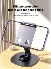 Multifunction Foldable Desk Phone Holder, Adjustable Wireless Charging Stand For Smartphone & Tablet, Convenient For Slouchy Users Compatible With IPhone, Android Phone, Gift For Birthday, Family, Friends Phone Stand, Phone Accessories - Multicolor - View 3