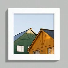 1 件/3 件套装方形简约设计相框，4x4 英寸、5x5 英寸、6x6 英寸、8x8 英寸，带随机纸板插件，非常适合情人节或节日礼物