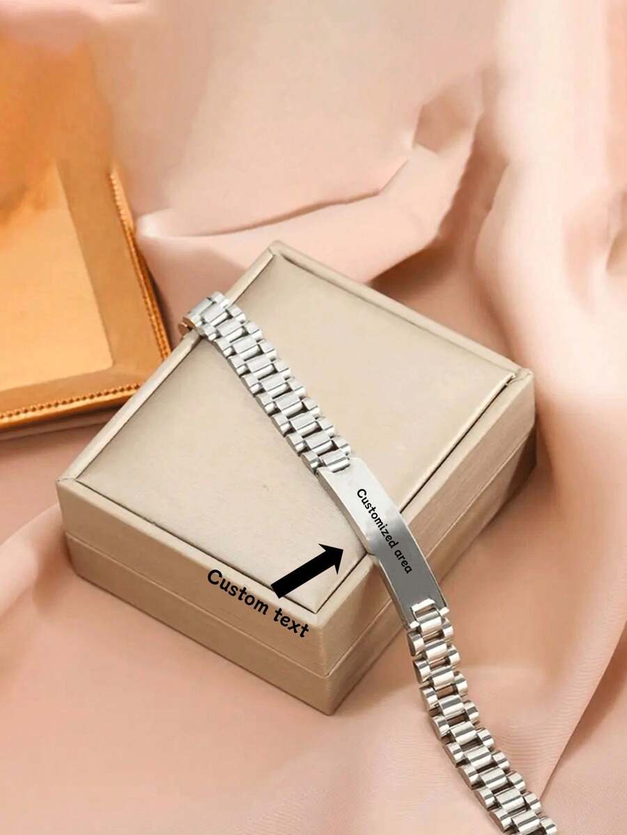 Assorted Stainless Steel Bracelets For Boy, Suitable As Gifts For Boyfriend Or Father, Father's Day Present - Multicolor - View 1