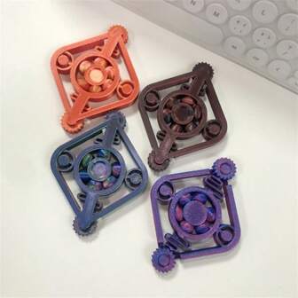 1 件 3D 打印玩具减压旋转齿轮仪