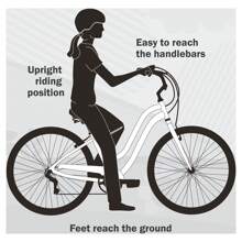 24" Huffy Cranbrook Cruiser Bike, Ages 12+ Years, Periwinkle - Blue - View 5