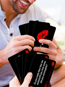 50Pcs Couples Interactive Card Ambiguous Ask Each Other Husband And Wife Small Card Card Card Game Dialogue Card - Multicolor - View 4