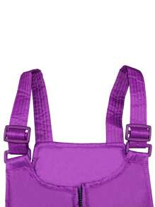 Women And Mens Snow Bibs Sleeveless Adjustable Overalls Pants Ski Bibs Pants For Women Men Winter Waterproof Snowboarding Pants Snow Pants Adjustable Shoulder Strap Jumpsuit Insulated Warm Pants Side Pocket Long One-Piece Clothes Winter - 紫色 - 查看 5