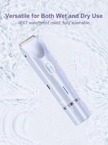 Rasoio multifunzionale ricaricabile, trimmer elettrico per rimozione dei peli per uomo e donna - rasoio a doppia testina con ricarica USB, sicuro e indolore per uso bagnato e asciutto, 400 mAh