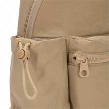 Women's Backpack, Casual Student Bookbag, Large Capacity Outdoor Travel Backpack (24.5*11.5*34.5cm) - Light Brown - View 4