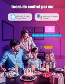 Smart Wifi Bulb App Alexa Rgbcw Smart Led Bulb 2PCS