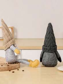 1 件可爱咖啡侏儒毛绒公仔 - 万圣节装饰品、圣诞树装饰品 - 彩色 - 查看 8