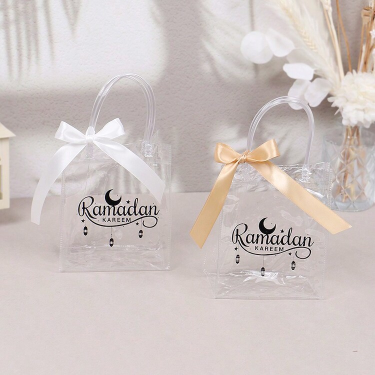 5 件开斋节礼品袋斋月 Kareem PVC 袋饼干糖果包装袋穆斯林伊斯兰斋月派对装饰用品 - 禮品袋 - 查看 5