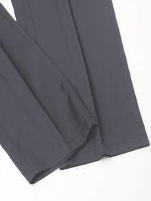 (Size Note: Runs Large) Women's High Waist Straight Leg Pants, Designed For Commuting, Work, Business, Casual, Slimming, Versatile, Suitable For Spring, Summer, New Arrival - Grey - View 7