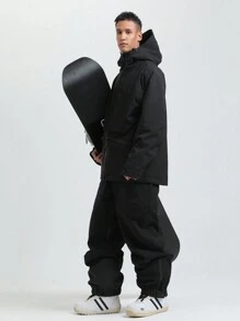 Herren Skihose, isolierte, wasserdichte Schnee-Latzhose für den Outdoor-Bereich, atmungsaktiv, Arbeitshose, Winterbekleidung für Herren, Schneehose, Jogginghose, Frühlingsbekleidung Jumpsuit