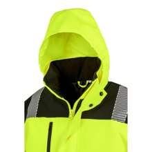 Safegard Men Printable Soft Jacket (Fluorescent Yellow/Black) - Yellow - View 3