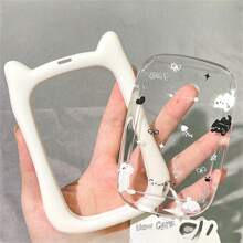 加厚防摔猫硅胶亚克力照片卡夹钥匙扣学生证校园卡保护套返校用品 - Color - 查看 9