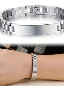 Assorted Stainless Steel Bracelets For Boy, Suitable As Gifts For Boyfriend Or Father, Father's Day Present - Multicolor - View 5