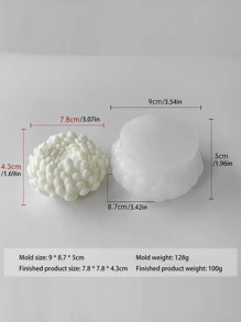 Molde de silicona con forma de flor para hacer manualmente jabones, velas y decoración, herramienta de manualidades