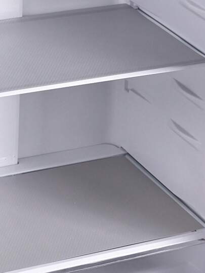 4pcs Waterproof Refrigerator Liner, Rectangle Moisture-Proof Pad, Washable Fridge Mat, Placemat For Home Little Daisy And Lemon Pattern(Grey)