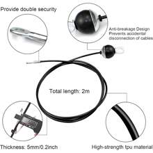 Gym Cable Wire Fitness Equipment Steel Cable Steel Cable Sheathed Fitness Cable For Lat Pulldown Cable Pull Fitness Home Gym Cable Pull System - 2m - Xem 2