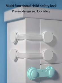 5PCS Child Anti Pinch Cabinet Lock, Baby Cabinet Kitchen System With Strong Tape, Easy To Install Baby Cabinet Lock, Baby Drawer Lock With Multifunctional Corner, High-Quality Adjustable Baby And Child Drawer Lock, Various Holiday Gifts Suitable For Drawers, Cabinet Seats, Toilet Seats, Refrigerators, Ovens, Appliances, Baby Baptism Home Decoration Gifts, The Best Gift For Babies - Multiple Colors - View 8
