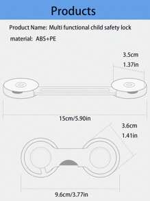 5PCS Child Anti Pinch Cabinet Lock, Baby Cabinet Kitchen System With Strong Tape, Easy To Install Baby Cabinet Lock, Baby Drawer Lock With Multifunctional Corner, High-Quality Adjustable Baby And Child Drawer Lock, Various Holiday Gifts Suitable For Drawers, Cabinet Seats, Toilet Seats, Refrigerators, Ovens, Appliances, Baby Baptism Home Decoration Gifts, The Best Gift For Babies - Multiple Colors - View 6