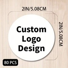96 pièces d'autocollants personnalisés avec logo - étiquettes circulaires personnalisées pour entreprises, mariages et anniversaires | Disponibles en tailles 1", 1,57", 2", 2,5", 3"