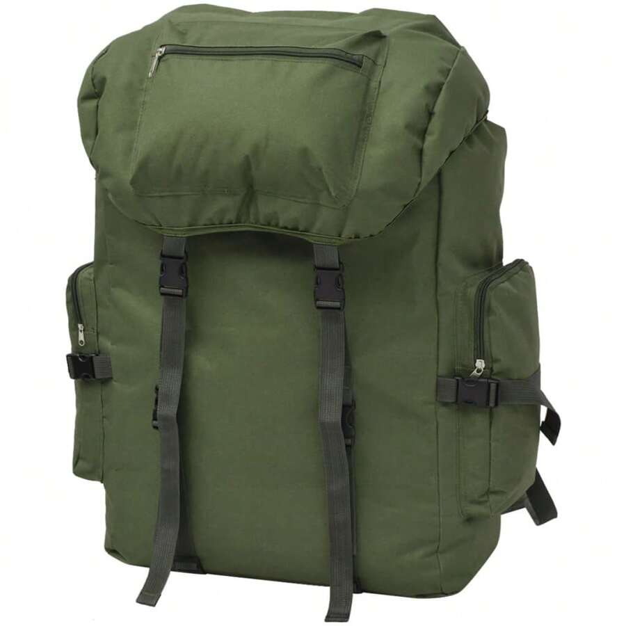Durable 65 Liter Military Backpack In Green For Hiking Camping And Outdoor Adventures - Green - View 1