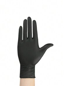 20PCS~100pcs Disposable Nitrile Gloves, High Elastic Thickening Hairdressing Pattern Embroidery Auto Insurance Repair Nitrile Gloves