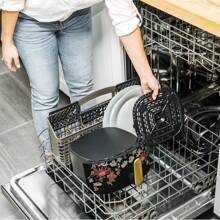 6 Qt Air Fryer With TurboCrisp Technology And Touch-Activated Display, Starry Night By Drew Barrymore, Blue - 彩色 - 查看 10