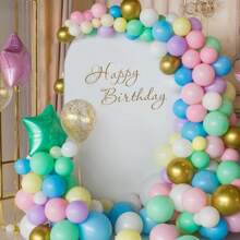 Arch Backdrop Stand With Spandex Arch Cover,7.3FT Wedding Balloon Arch Stand,Square Arch Frame For Wedding Birthday Party Bridal Baby Shower Ceremony Banquet Decoration - Gold - View 4