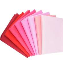 Bộ 8 mảnh vải vuông cắt sẵn, thích hợp cho may vá chắp ghép, thủ công DIY, chần bông (màu trơn) - màu xanh lá - Xem 15