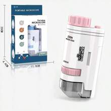 1pc Portable Microscope Magnifier 80-200X Focus Optical Research Scientific Educational Toy, Outdoor Exploration Learning Gift For Kids, Christmas - Multicolor - View 12