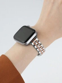 不锈钢表带兼容 41 毫米 40 毫米 38 毫米 45 毫米 44 毫米 42 毫米，适合 Series 10/9/8/7/6/5/4/3/2/1/SE/SE2，纤薄奢华表带 + 屏幕保护膜，适合女士 - 彩色 - 查看 6